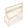 thumbnail image 3 of Bolsa De Cosméticos Transparente Para Colgar En El Baño, Bolsa De Maquillaje Transparente Con Gancho De Metal Resistente Al Agua, Botón A Presión De PVC, Resistente Al óxido, ANGGREK Bathroom Hanging Clear Cosmetic Bag, 3 of 8
