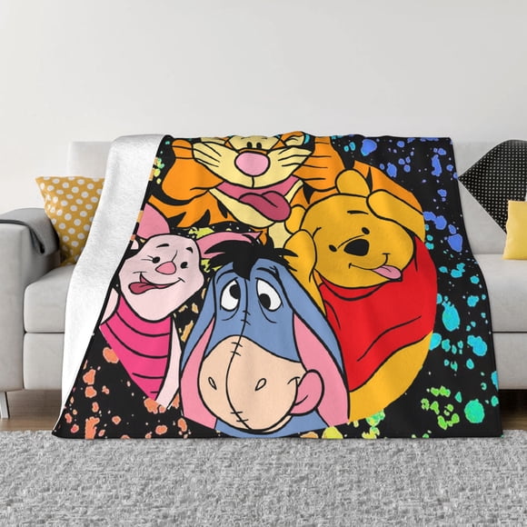 Winnie Bear P-ooh Soft Flannel Blankets Bedding Fleece Fuzzy Blanket Throw Blankets Sofa Couch