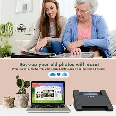 Ambir Technology Inc - AMBIR Photo Scanner with PictureStudio Software - Black