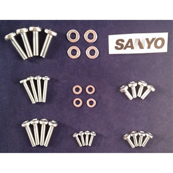 full set of sanyo tv mounting bolts/screws and washers fits any size