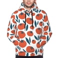 thumbnail image 2 of Bingfone Hand Drawn Tomatoes Men's Drawstring Hoodie Long Sleeve Pocket Sweatshirts-3X-Large, 2 of 6