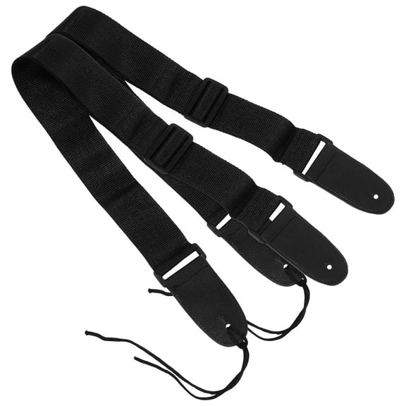 OFFIGAM Adjustable Comfortable Breathable Guitar Strap Set for Acoustic and Electric Guitars, 2 Pieces Included