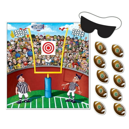 Pin the Football Game 10 Footballs and Mask Tailgate Game Day Fun, Great football party game By (Top 10 Best College Football Games Of All Time)