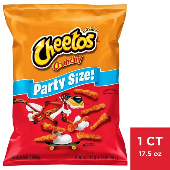 Cheetos Crunchy Cheese Flavored Party Size Snacks - 15 oz