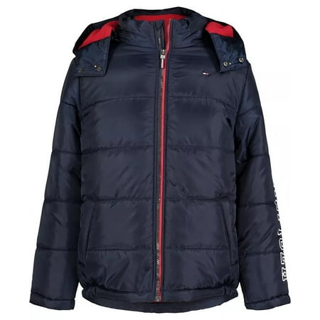 Tommy Hilfiger NAVY BLAZER Little Boys Classic Logo Puffer Jacket,2T