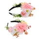 thumbnail image 5 of KAKOWELY 2 diademas florales realistas para novias y decoraciones de fiesta. Ideales para bodas y festivales. Añaden elegancia y encanto a cualquier atuendo., 5 of 5
