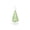 Green, variant on Christmas Tree Glass Taper Candle Holder, Faceted Evergreen Tree Base, Nostalgic Holiday Candlestick for Dining Table, Mantel and Shelf Decor, Yellow