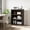 Dark oak, variant on 5-Tier Farmhouse Office Bookcase - 67.4" Tall Wooden Open Display Bookshelf with Storage - Sturdy Rustic Shelf for Home Office, Living Room, Bedroom - Dark Cherry, 800*320*1712mm