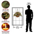thumbnail image 3 of Artificial Christmas Hanging Basket, 3 of 5