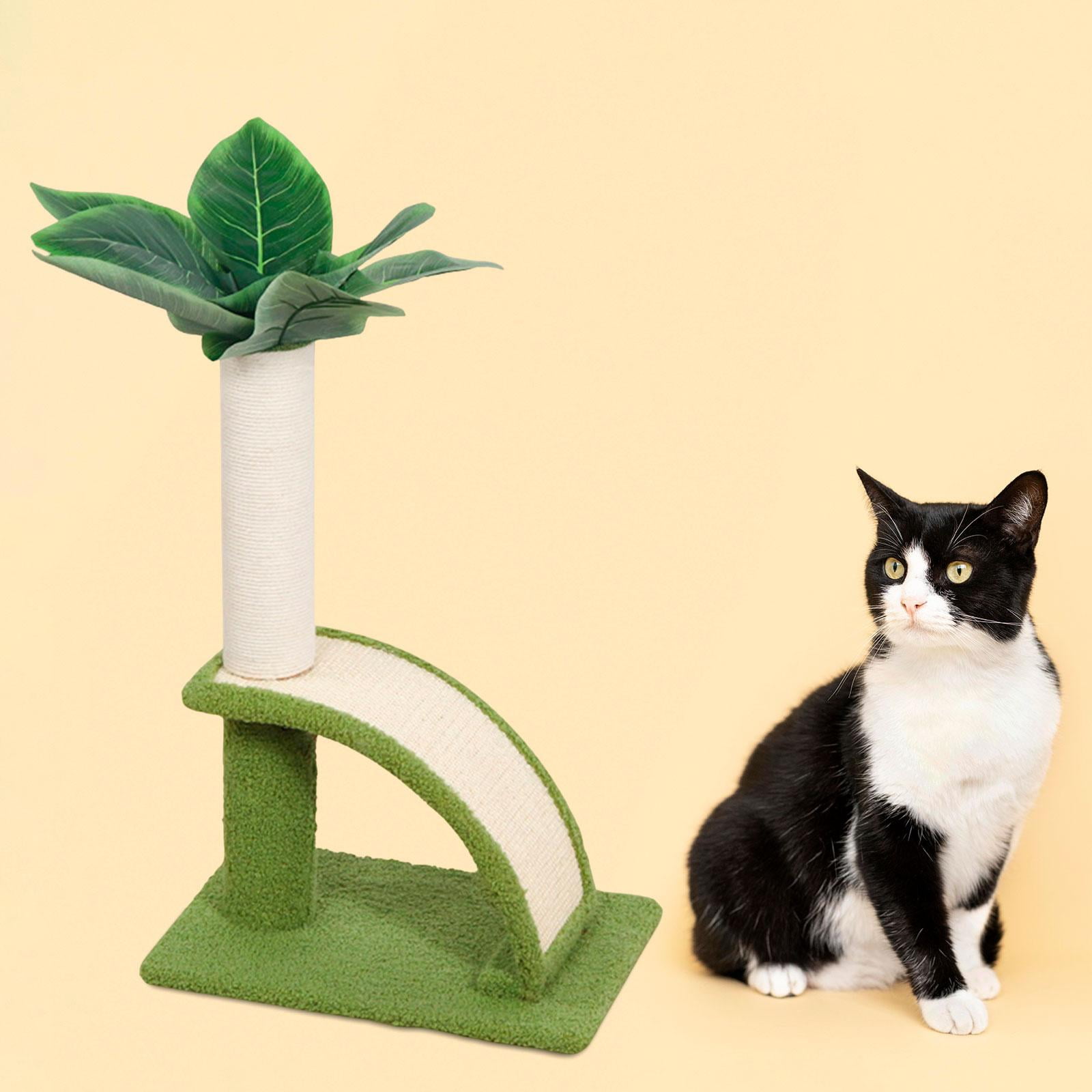 Bvdfgk Cat Scratching Post Cat Climbing Pole Grinding Paws Durable Sisal Rope Furniture 33.5cmx23.5cmx46.5cm