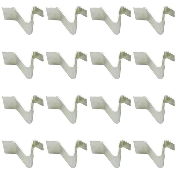 16 Pcs Adjustable Shelf Clips for Metal Shelving, Cabinet Clips for Metal Cabinets, Smooth Surface for Secure Shelf Fixing, Compatible with Sandusky Metal Cabinets