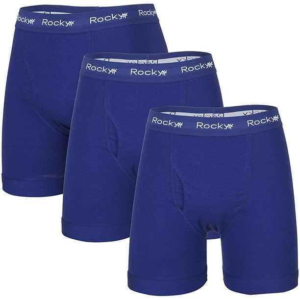 Rocky - Rocky Men's Cotton Classic Boxer Briefs Soft Knitted Stretch ...