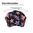 thumbnail image 4 of American Patriot Bouffant Caps with Button and Sweatband, Adjustable Scrub Caps hat for Women Men, 4 of 5