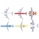 thumbnail image 4 of Juguete modelo de avión, juego de avión para niños Mini modelo de avión para niños Simulación Modelo de avión Características líderes de clase, 4 of 12