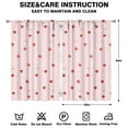 thumbnail image 2 of Nursery Curtains Boys Girls Kids Red Strawberry Fruits Print Pattern Window Drapes for Living Bedroom Playroom Room Decor Rod Pocket 52x84 Inch 2 Panels, 2 of 2