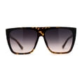 thumbnail image 3 of Inset Lens Square Flat Top Plastic High Temple Sunglasses Tortoise Smoke, 3 of 4
