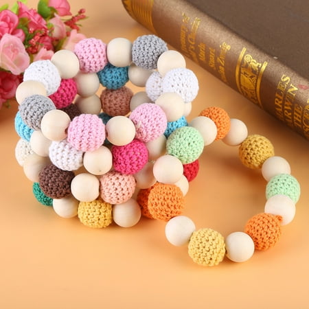 Yosoo Natural Wood Clip Holder Teether Shower Tool Gift for Lovely Baby, Clip Holder, Wood Crochet Tool
