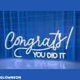 thumbnail image 3 of Glowneon Congrats You Did It Neon Sign, Graduation Party Wall Led Art, 3 of 5