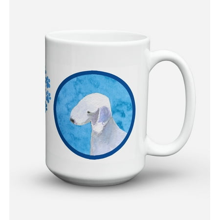 Bedlington Terrier Dishwasher Safe Microwavable Ceramic Coffee Mug 15 ounce SS4759