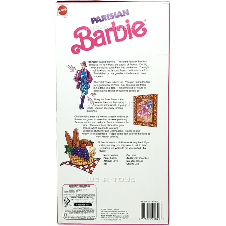 DELPHINE MARDIN PARIS デルフィーヌマルダンカフ1980年代 dolls of the world collection-parisian barbie-1990-special