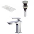 thumbnail image 1 of American Imaginations 35.5-in. W 1 Hole Ceramic Top Set In White Color - Overflow Drain Incl. AI-32995, 1 of 9