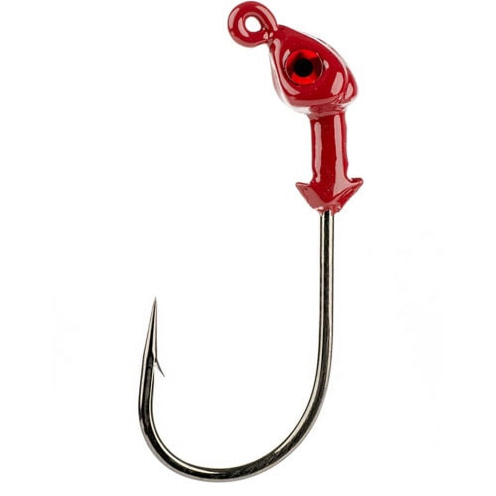 (2 pack) Strike King Flat's Jig Head 1/8oz Red Fishing Jig