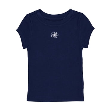 Wonder Nation Short Sleeve Fashion Knit Tee, Sizes 4-18
