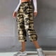 thumbnail image 2 of Pantalones de Cintura Elásticos para Mujeres, Combinados de Bolsillo con Encaje Traje de Deporte Casual para Uso Diario, en Casa Y Al Aire Libre, 2 of 7
