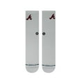 thumbnail image 2 of Unisex Stance Atlanta Braves White Crested Knit Crew Socks, 2 of 3