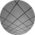 thumbnail image 1 of Ahgly Company Machine Washable Indoor Round Transitional Grey Gray Area Rugs, 5' Round, 1 of 7