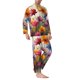 thumbnail image 2 of Balery Colorful Wildflower Meadow Pijama para Hombre de Dos Piezas con Manga Larga, Conjunto de Dormir y Descanso Suave con Bolsillos-Small, 2 of 7