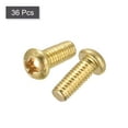 thumbnail image 3 of Unique Bargains M4x10mm Brass Machine Screws, Phillips Pan Head Fastener Bolts 36Pack, 3 of 5