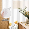 thumbnail image 3 of No Hook Shower Curtain, Yellow Spring Floral Shower Curtains for Bathroom with See Through Top Window, Watercolor Summer Botanical Waterproof & Washable Bath Curtain 60"x72", 3 of 9