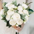 thumbnail image 4 of 4 Bundles Peonies Artificial Flowers Fake Flowers Bouquets for Home Wedding Decoration Table Centerpiece Party Bridal Floral Arrangements, 4 of 6