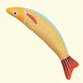 thumbnail image 1 of Juguetes para gatos, pez Saury, sonido arrugado, juguetes de peluche, juguete interactivo para gatos, Kicker, molienda de dientes, gato, gatito, hierba gatera, juguetes,Amarillo, 1 of 7