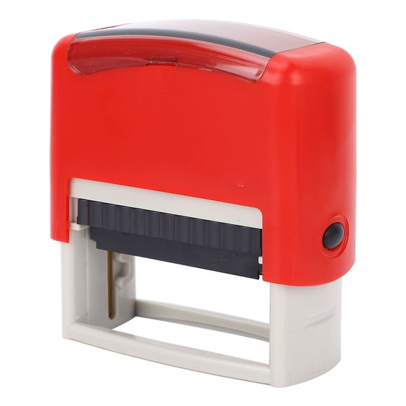 Number Letter Symbol Comb Self Inking Stamp, Refillable Self Inking Stamp Pre Loaded Non Fading Adjustable for Office