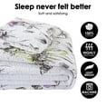 "Bedduvit King Size Quilt Set 100 Cotton, Spring Floral Bedspread, Lightweight for Summer, 3