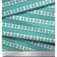 thumbnail image 3 of Soimoi Green Cotton Cambric Fabric Aztec Geometric Print Sewing Fabric Yard 42 Inch Wide, 3 of 3