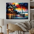 thumbnail image 2 of Designart Colorful Beach House IV Canvas Wall Art, 2 of 5