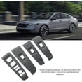 thumbnail image 3 of HUGFEGWE 4Pcs Window Lift Switch Panel Cover Carbon Fiber Door Window Lift Panel Cover Sturdy Strong Protection for Accord (Low Configuration) CJB91-76934, 3 of 7