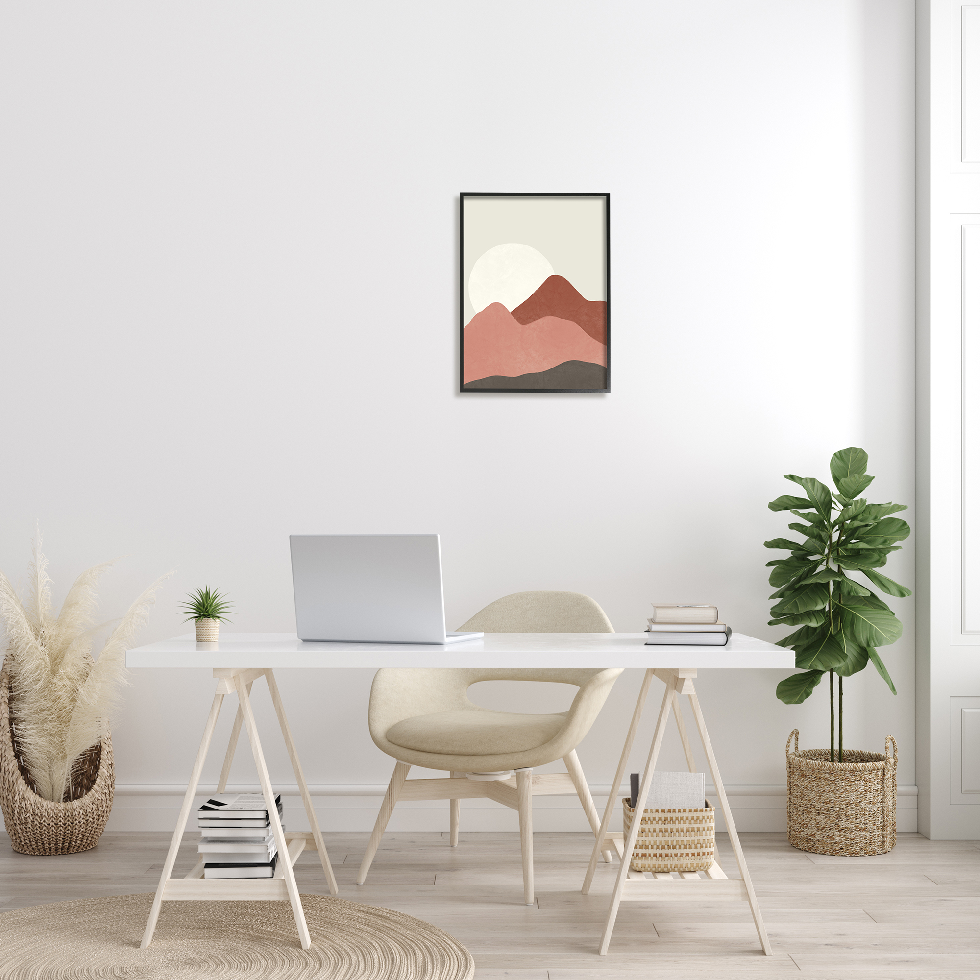 Stupell Indtries Desert Mountain Sunrise Landscape Warm Terracotta Tones,16 x 20,Design by Taylor Shannon Designs