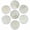 Clear Quartz, variant on 7Pcs Natural Crystal Palm Stone Engraved Circle Magic Archangel Healing Amulet-Red Aventurine
