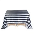 thumbnail image 6 of BalsaCircle 60" x 102" Black White Satin Stripes Rectangle Tablecloth Dining Linens, 6 of 6
