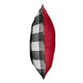 thumbnail image 3 of Sunbrella Crimson Red and Black Buffalo Plaid Indoor/Outdoor Two-Sided Pillows, Set of 2, Corded 24 in L x 24 in W, 3 of 5