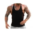 thumbnail image 3 of Men‘s Stringer Muscle Bodybuilding Shirt Tank Top Black XL, 3 of 6