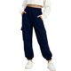 thumbnail image 4 of Odeerbi 3 Pack Boys Girls Cargo Joggers 4-14 Años, Pantalones de Sudador de Cintura Elástica Casual Con Bolsillos, 4 of 5