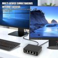 thumbnail image 4 of Ethernet Splitter Adapter for PC Laptop Network RJ45 Cable LAN Network Internet 1 to 4 Ways 1000Mbps Gigabite Splitter, 4 of 5