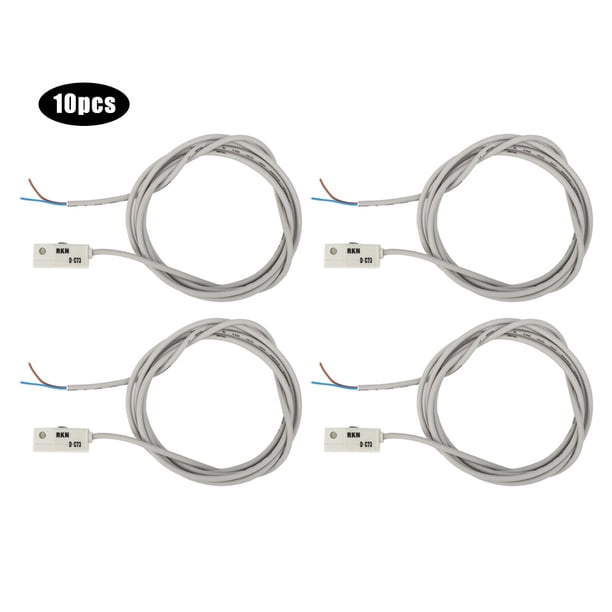 Interruptor Magnético, Operación De Conmutación Estable Sensor Magnético, Resistente A La Corrosión Para Componentes Neumáticos, Odómetros Y Otros Circuitos De Control ANGGREK Cylinder Magnetic Switch