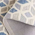 thumbnail image 5 of Safavieh Ebony Travis Geometric Area Rug, Ivory/Blue, 6' x 6' Square, 5 of 10