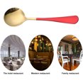 thumbnail image 5 of Cuchara para cena, cucharas de acero inoxidable, cucharas de metal duraderas, cucharada, cucharas para cubiertos, uso para el hogar, restaurante, fácil de limpiar, 5 of 5